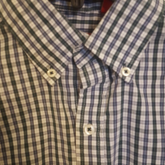 IZOD Men Size Small Long Sleeve Checkered Shirt - Picture 5 of 6